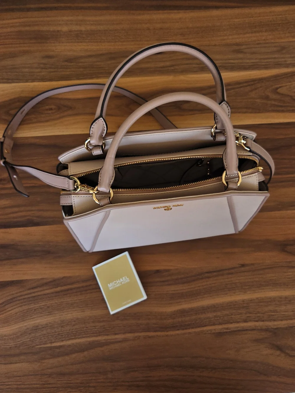 Michael Kors Pink Saffiano Leather Satchel